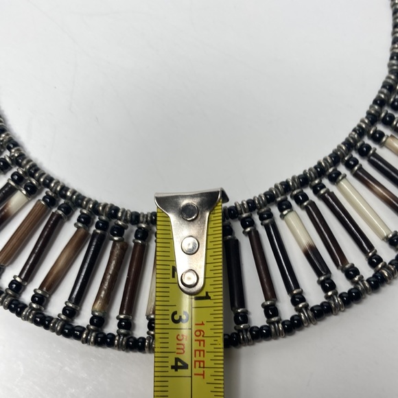 Beaded Tribal Primitive Necklace - Picture 6 of 14